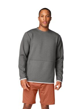 NWT FWD Men's Double Knit Kanga Crew Sweater Grey M